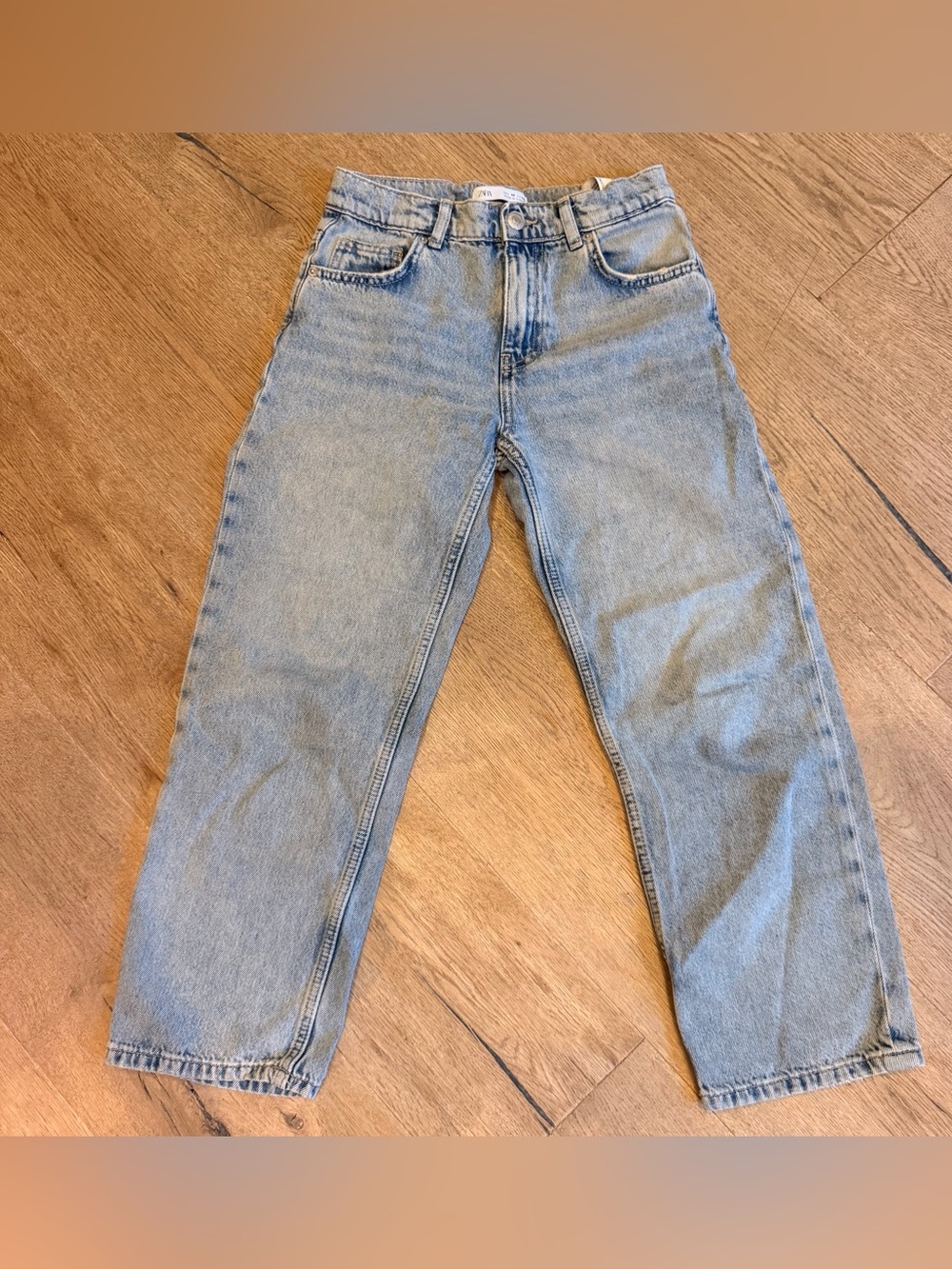 Zara Light Wash Kids' Straight Jeans